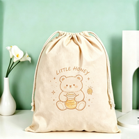 Pochette à cordon en toile à motif de dessin animé, personnalisable avec logo, écologique, recyclable, robuste, réutilisable, sac de rangement de voyage