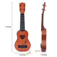 YS TOYS Mini Four-Strings Non-Electric Ukulele Guitar Toy with 5 Scales for Kids Unisex Plastic Musical Instrument