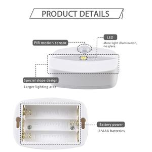 Luz Nocturna LED con Sensor de Movimiento para Interiores, Luz Nocturna Adhesiva, Funciona con Batería, para Pasillo, Escalera, Baño, Armario, Dormitorio - Product Image 4