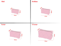 Organisateur de voyage professionnel de luxe en velours avec fermeture éclair, grande capacité, imperméable, avec poignée souple, pour trousse de maquillage