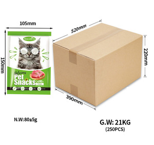 Commercio all'ingrosso della fabbrica gatto snack per animali domestici petto di pollo granchio tonno carota piccola nutrizione bianca animale domestico fresco gatto cibo umido tratta snack - Product Image 6
