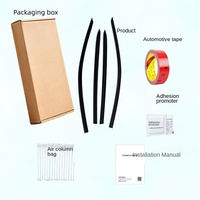 Juego de Visores y Protectores de Lluvia Acrílicos Adhesivos de Alta Calidad, Deflectores Laterales Personalizados para Ventanas, Parasol para Deepal S05 24-26