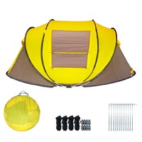 Tente de camping gonflable d'extérieur à ouverture rapide, coupe-vent et imperméable 2000-3000mm, une chambre pour 1-2 personnes, utilisation embarquée, portable