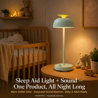 Lampe d'aide au sommeil à bruit blanc, lampe de lecture de chevet avec 10 mélodies apaisantes, lampe d'ambiance RVB, veilleuse avec minuteur 30, 60, 90 minutes