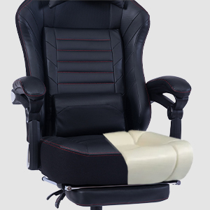 Vanbow 8257 chất lượng màu đen da <span class=keywords><strong>PC</strong></span> máy tính trò chơi gamer massage chơi game ghế cho sillas Gamer với chỗ để chân - Product Image 3