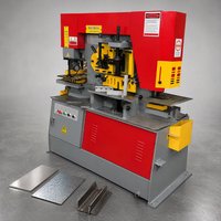 Machine combinée de poinçonnage et de cisaillement hydraulique pour la fabrication d'acier, coupe d'angles et de barres plates