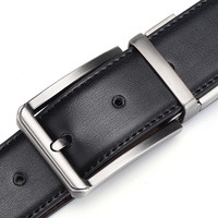 Ceinture pour homme, nouvelle ceinture à boucle rotative en alliage double face, logo personnalisé, vente en gros, mode, affaires