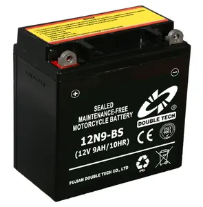 long shelf life Smf lead acid motorbike 12v 9ah motorcycle battery