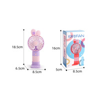 Nouveau ventilateur portable USB à faible bruit, modèle dessin animé, mini, rechargeable, support de téléphone, cadeau, modèle LP901 ; Vente en gros transfrontalière de ventilateurs électriques