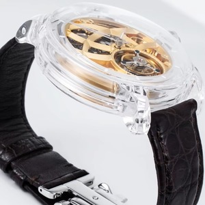 Reloj de Lujo para Hombre, con Cristal de Zafiro de Hangzhou, Tourbillon, Esqueleto, Mecánico Automático, Correa de Cuero Genuino, de Alta Gama - Product Image 2