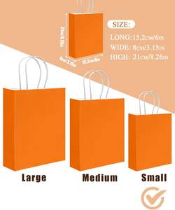 Bolsa de Papel Kraft de Bajo Precio, Bolsa de Papel Kraft con Logotipo Personalizado, Bolsa de Papel Kraft de Buena Calidad y Económica para Regalos y Compras - Product Image 3