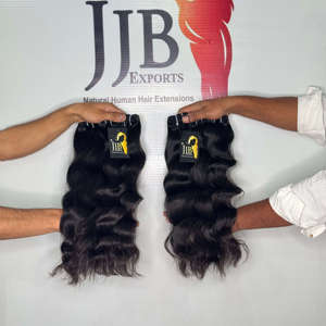 Cabello Indio Ondulado Sin Procesar con Cutícula Alineada, Proveedores de Cabello Humano Brasileño, Paquetes de Cabello Ondulado Sin Procesar - Product Image 1