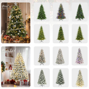 Árbol de Navidad Nevado Moderno de Alta Calidad con Luces LED, de 7 y 8 Pies, PVC y PE, Flocado Blanco con Base Vertical para Decoración al Por Mayor - Product Image 4