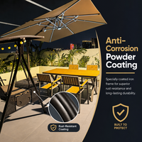 Ensemble table et chaises en WPC jaune, plusieurs combinaisons disponibles pour café, balcon, expédié de Chine