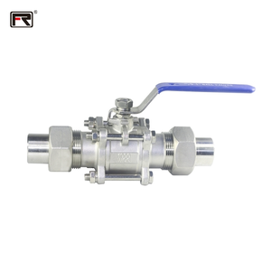 Union End Connection Quik-fit 3PC Manual Válvula de bola industrial de 2 vías PN16 Agua Gas Aceite Pn130 Pezón Mariposa soldada a tope - Product Image 6