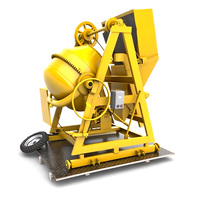 Mini Bétonnière Professionnelle 700L avec Trémie Inclinable, Moteur Diesel/Électrique 5.5kW Haute Efficacité pour