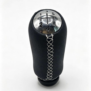 Pomo de palanca de cambios Chen Can de cuero para transmisión manual de 5 velocidades para Renault Megane MK2 MK3 - Product Image 1