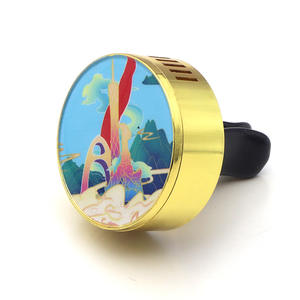 Conception libre désodorisant général en alliage de zinc intérieur de voiture climatisation évent aromathérapie Clip personnalisé voiture aromathérapie - Product Image 5