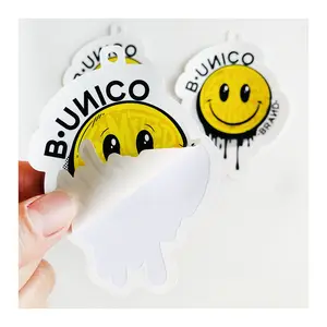 Zakelijke Reclame Gebruik Afdrukken Duurzame Zelfklevende Vinyl Sticker Hangtag Kleding Hang Tag Custom Stickers Met Logo