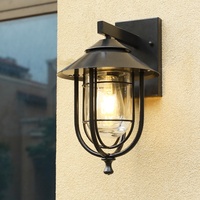 Lampe murale LED extérieure Bodeng, nouvelle sortie, 10W, ampoule à filament blanc chaud, style rétro, IP65, étanche, en fer, élégante
