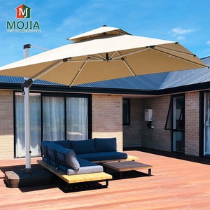 Mojia Impresión de Color personalizado 9ft 10ft 11ft 12ft poste de aluminio en voladizo paraguas al aire libre <span class=keywords><strong>gigante</strong></span> Patio paraguas <span class=keywords><strong>para</strong></span> jardín - Product Image 5