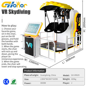 Simulateur de <span class=keywords><strong>saut</strong></span> en parachute en réalité virtuelle 9D commercial, simulateur de parachutisme VR, machine d'arcade VR, jeu VR pour centre commercial - Product Image 4