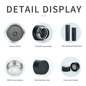 Bình giữ nhiệt hai lớp thân thiện với môi trường, dung tích 350ML/500ML, chất liệu thép không gỉ, chân không cách nhiệt, có nắp đậy. - Product Image 3