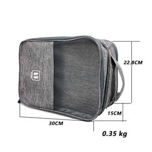 Wholesale Custom Logo Polyester Travel Shoes <b>Bag</b> Organizer Waterproof Shoe <b>Storage</b> with <b>Zipper</b> - Product Image 2