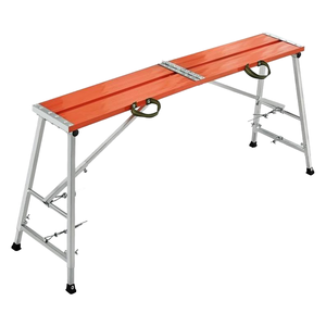 Plataforma de Trabajo Ajustable de Aluminio |   Taburete Plegable Portátil Tipo <span class=keywords><strong>Andamio</strong></span> para Pintar y Lavar Autos |   Peso ligero 150 kg - Product Image 1