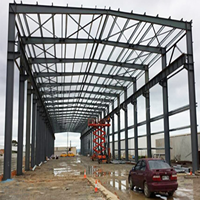 Structure métallique préfabriquée commerciale de conception moderne hangar atelier bâtiment d'entrepôt industriel