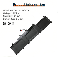 Batterie d'ordinateur portable L22M3P70 L22X3P70 L22B3P70 11.31V pour Lenovo Thinkpad L14 L15 Gen 3 4 C14 2022 2023 SB11H56252
