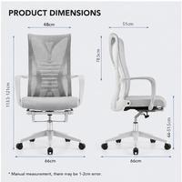 Chaise de bureau en maille plastique avec support lombaire, chaise de bureau ergonomique pour table de travail