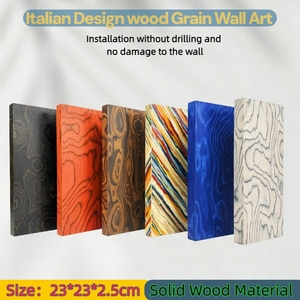 Murales Personalizados de Alta Gama sin Bordes, Estilo Artístico, de Madera Sólida, Diseño Italiano, en Cualquier Combinación, para Decoración del Hogar u Oficina - Product Image 1