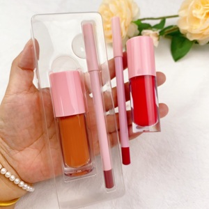 <span class=keywords><strong>Crayon</strong></span> à lèvres longue durée <span class=keywords><strong>rouge</strong></span> à lèvres 2 en 1 set de <span class=keywords><strong>rouge</strong></span> à lèvres liquide <span class=keywords><strong>mat</strong></span> de marque privée set de brillant à lèvres - Product Image 4