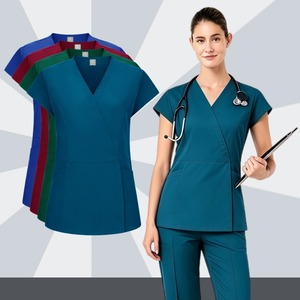 Conjuntos de Uniformes Médicos de Poliéster para Clínica Dental, Unisex, Duraderos, Ropa de Enfermería para Medicina Estética, Uniformes Personalizados para Médicos, Tallas Grandes - Product Image 1