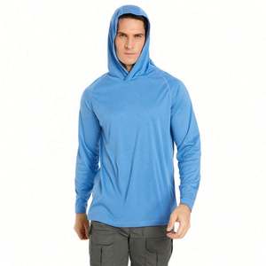 Camisetas de Pesca de Manga Larga para Hombre, con Capucha, Personalizables con Logotipo, Protección Solar UPF 50, Impermeables, 100% Poliéster - Product Image 5