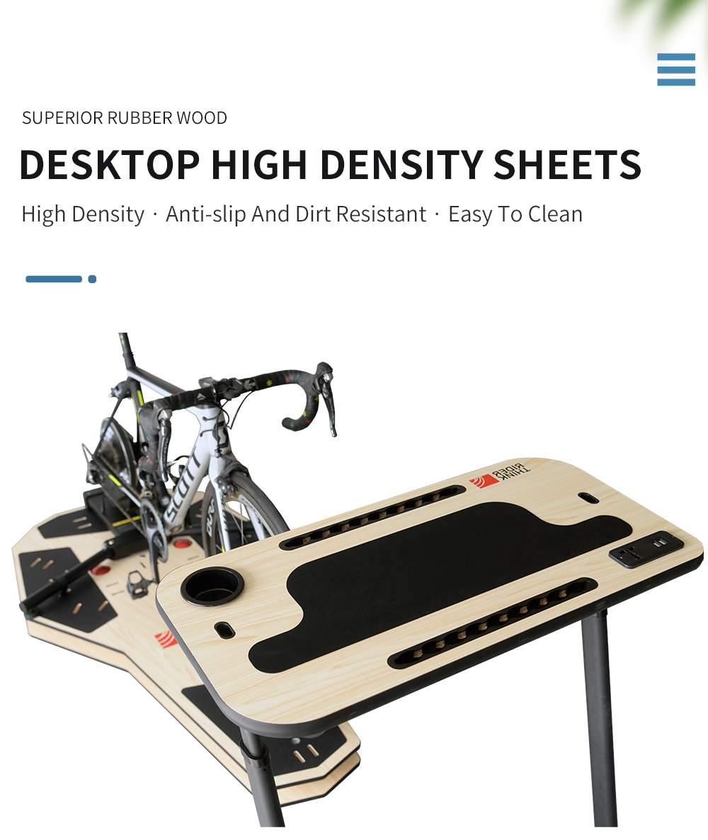 ThinkRiderバイクトレーナーテーブルデスク (USB/ACソケット付き