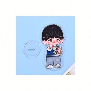 Porte-clés pendentif transparent personnalisé créatif, figurines publicitaires en forme humaine sur le thème des stars d'anime - Product Image 3