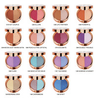 Palette de fards à paupières scintillants en poudre longue tenue, personnalisable avec logo, pour peaux moyennes à foncées, vente en gros, marque privée