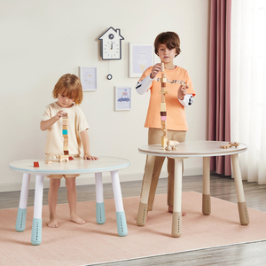 Échantillon gratuit bureau en bois pour <span class=keywords><strong>bébé</strong></span> à hauteur réglable meubles pour enfants et bambins crèche de style cartoon table et chaise à crayons - Product Image 4