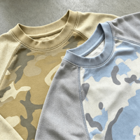 T-shirts personnalisés pour hommes Ouna Clothing Manufacturer, à manches raglan, imprimés camouflage thermique, style streetwear, en tissu gaufré