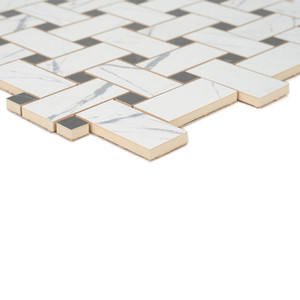 Piastrella a Mosaico Bianca Viena 30x30 Cm Rettificata Finitura Satinata Spessore 8,5 Mm - Product Image 3
