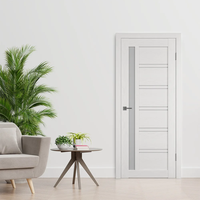 Porte intérieure moderne en WPC avec cadre métallique étanche personnalisé pour maisons, ouverture latérale, garantie 5 ans, meilleur rapport qualité-prix