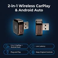 Adaptateur sans fil CarPlay Android Auto CE FCC RoHS USB 2.4G 5G WiFi Mini Dongle Plug and Play pour voiture avec CarPlay filaire d'usine