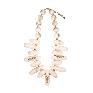 Collier tendance en forme de goutte d'eau avec perles, en acier inoxydable 316L plaqué or PVD, durable et résistant - Product Image 2