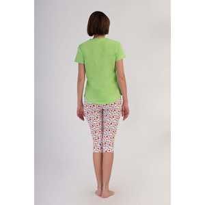 Combinaison de nuit pour femme en Lyocell Suprem à col rond, manches courtes et poignets ovales - Product Image 1