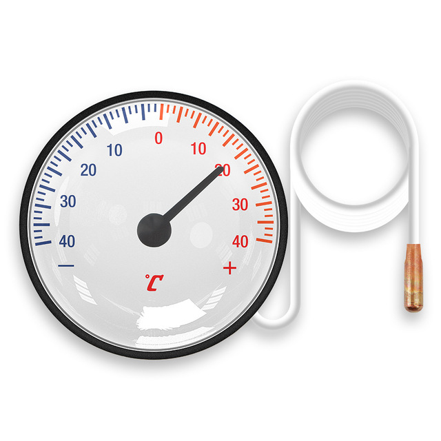 Portable High-Precision Liquid-Filled Water Thermometer -40° to +40° Probe for Indoor Household Use