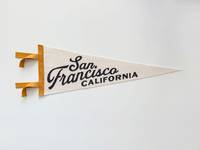 Drapeau triangulaire en feutre coloré et doux, design personnalisé, décoration murale suspendue, vente en gros à chaud pour la maison