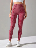 Dropshipping Leggings personnalisés en marbre Tie Dye Leggings sans couture Butt Scrunch Leggings Booty Tie Dye Collants doux Pantalons de yoga push up pour femmes