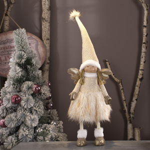 New Christmas Plush <b>Ornaments</b> <b>Angel</b> Doll Pendants Figurine for Christmas Party Window Decoration - Product Image 3